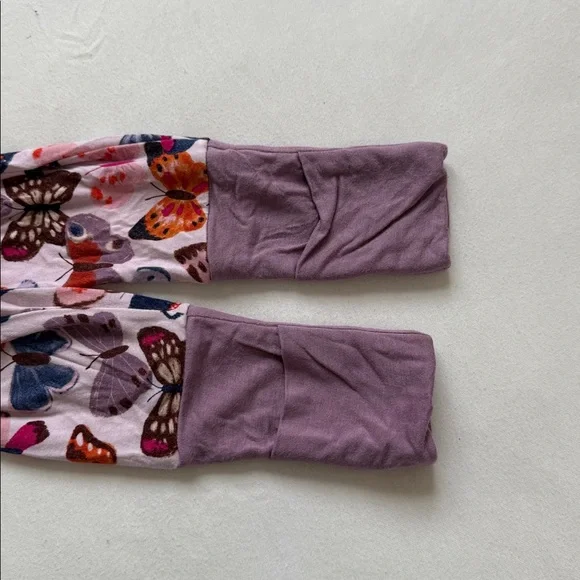 Little Sleepies Butterfly Kisses Bamboo Footie Pajama 12-18 Months - Picture 5 of 5